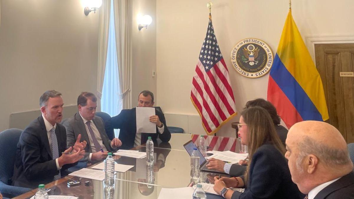 El ministro de Rusinque y embajador García-Peña tuvo una reunión “positiva” con el representante comercial de los Estados Unidos.