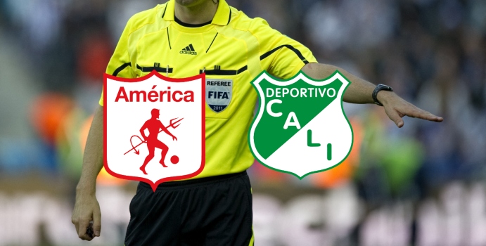 Definió el árbitro para el clásico América vs Cali