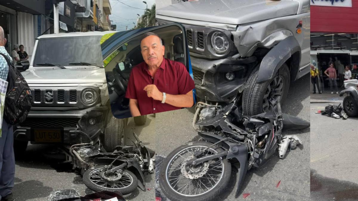 Black Charrito pareció contar su versión del accidente; Varias personas corrieron: “Carrero seco”