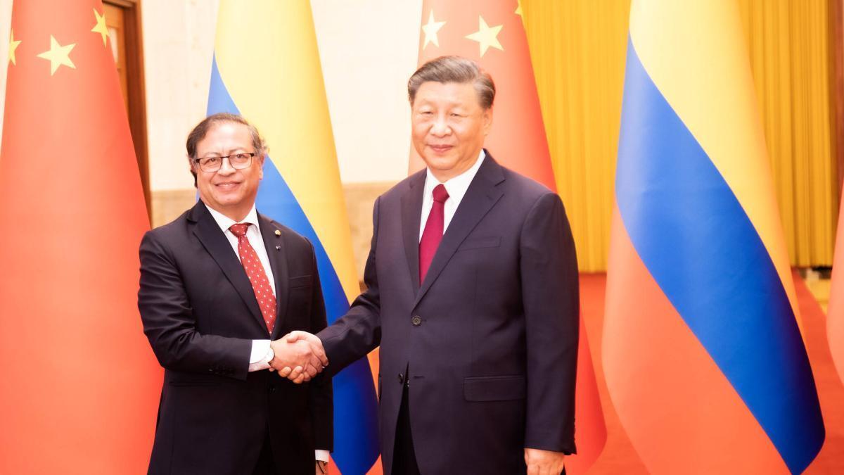 Gustavo Petro y Xi Jinping se acumulan en Beijing con la adhesión de Colombia con cables de seda en la agenda