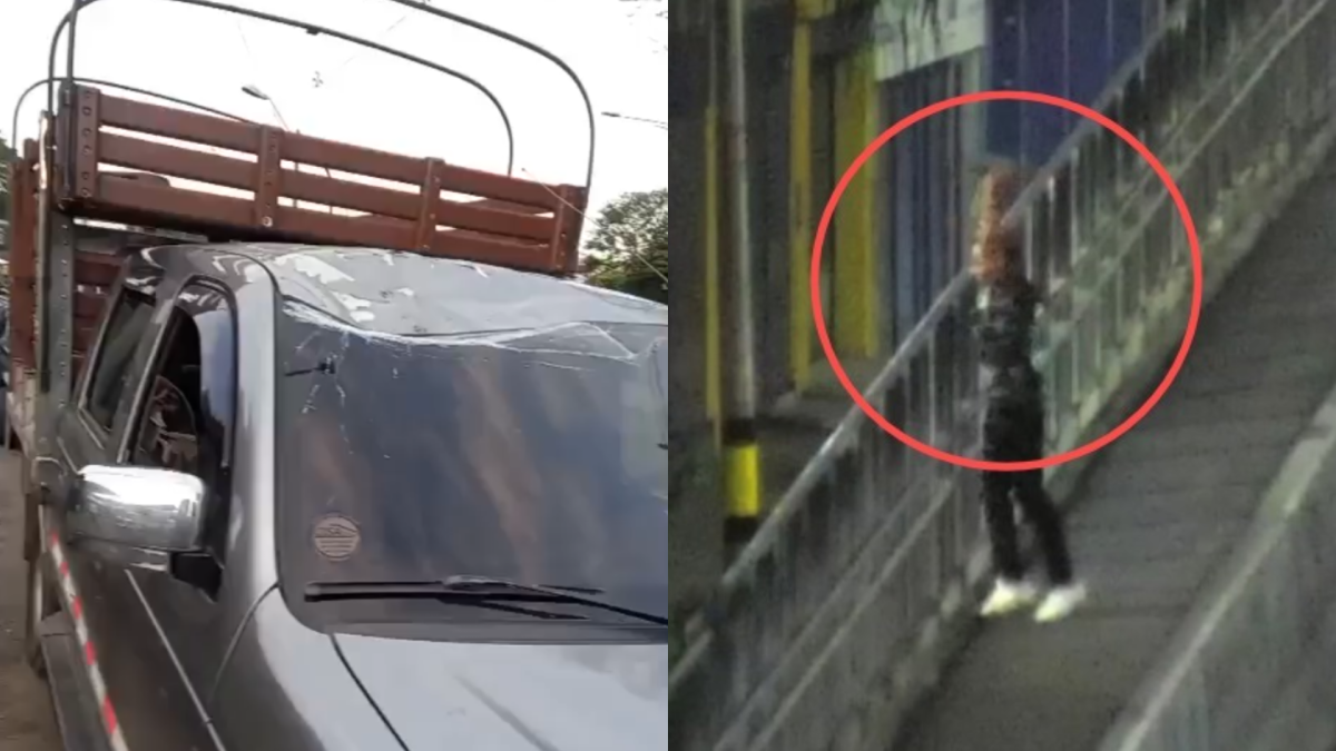 Capturaron a la persona responsable de arrojar una gran roca a un auto en movimiento desde el puente en Medellín.

 – En la mira