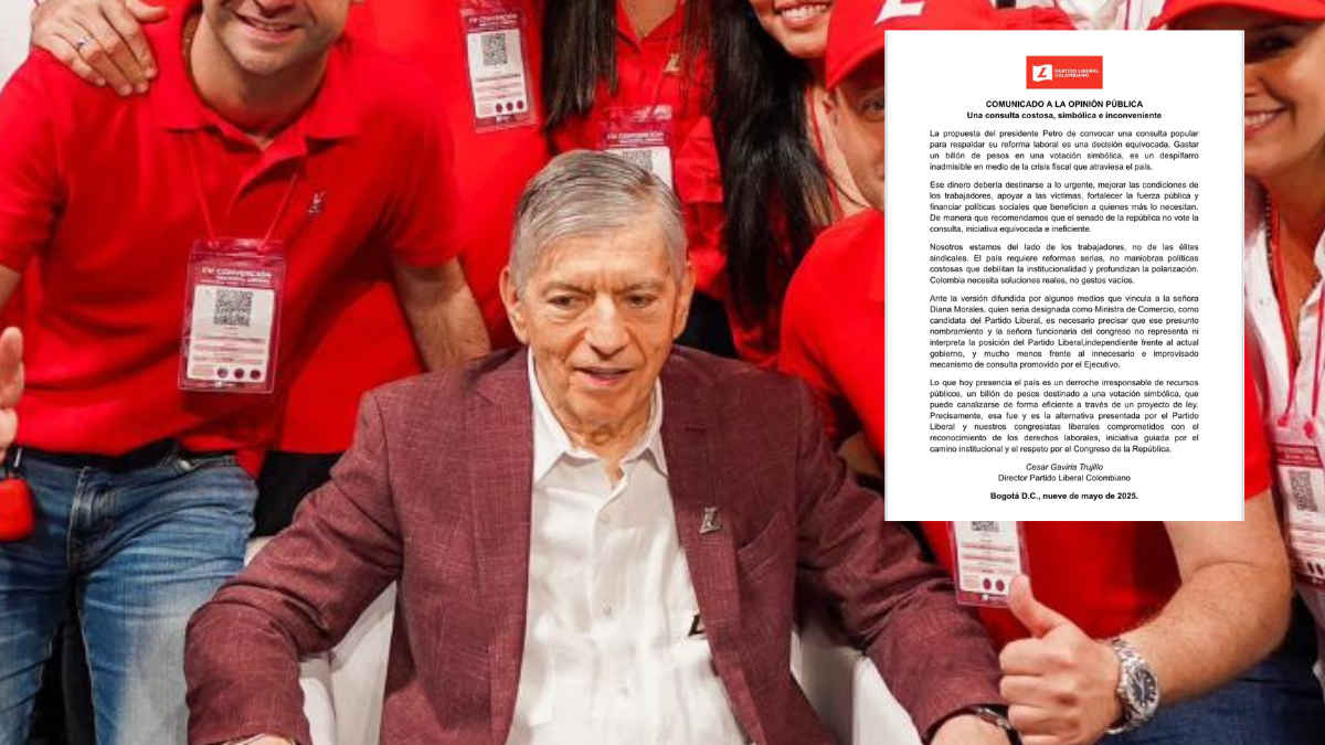 El ex presidente de César Gaviria le pide al Senado que no vote por la consulta popular de Gustavo Petro