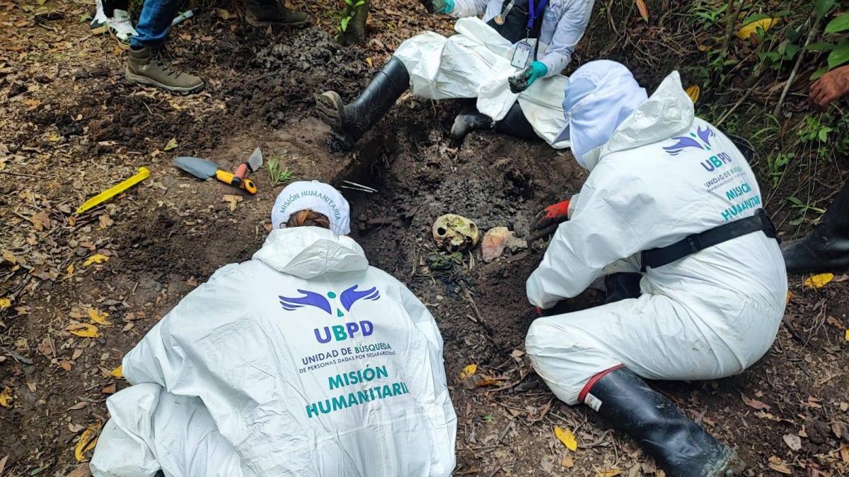 Entonces, la unidad de búsqueda de las personas atendidas por los residuos óseos recuperados faltantes de dos cuerpos en Jamundí