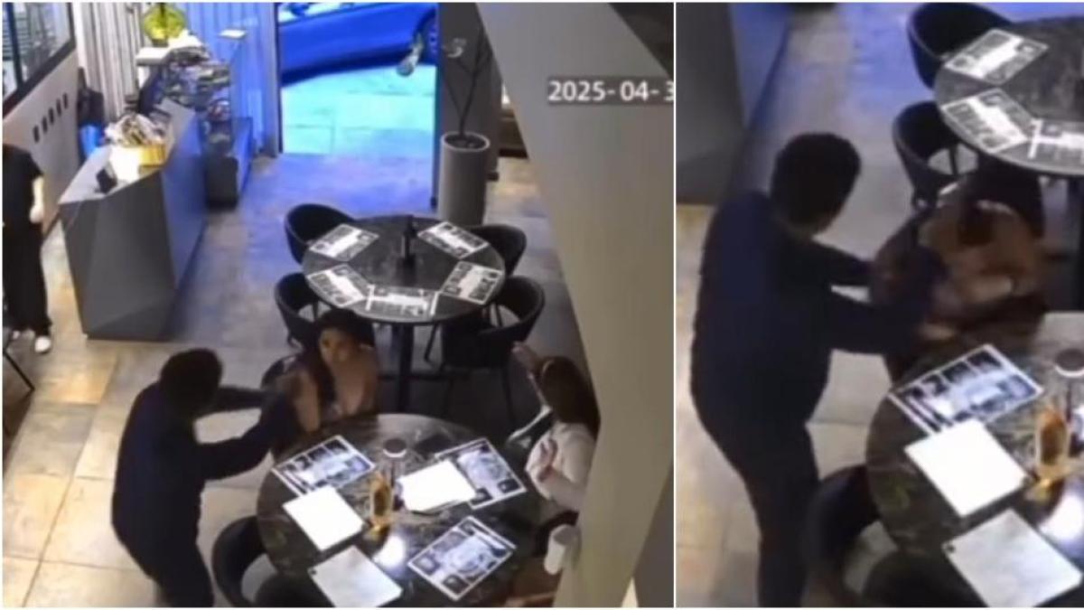 Momentos de pánico que los clientes de restaurantes en el norte de Armenia vivían debido a un rápido robo