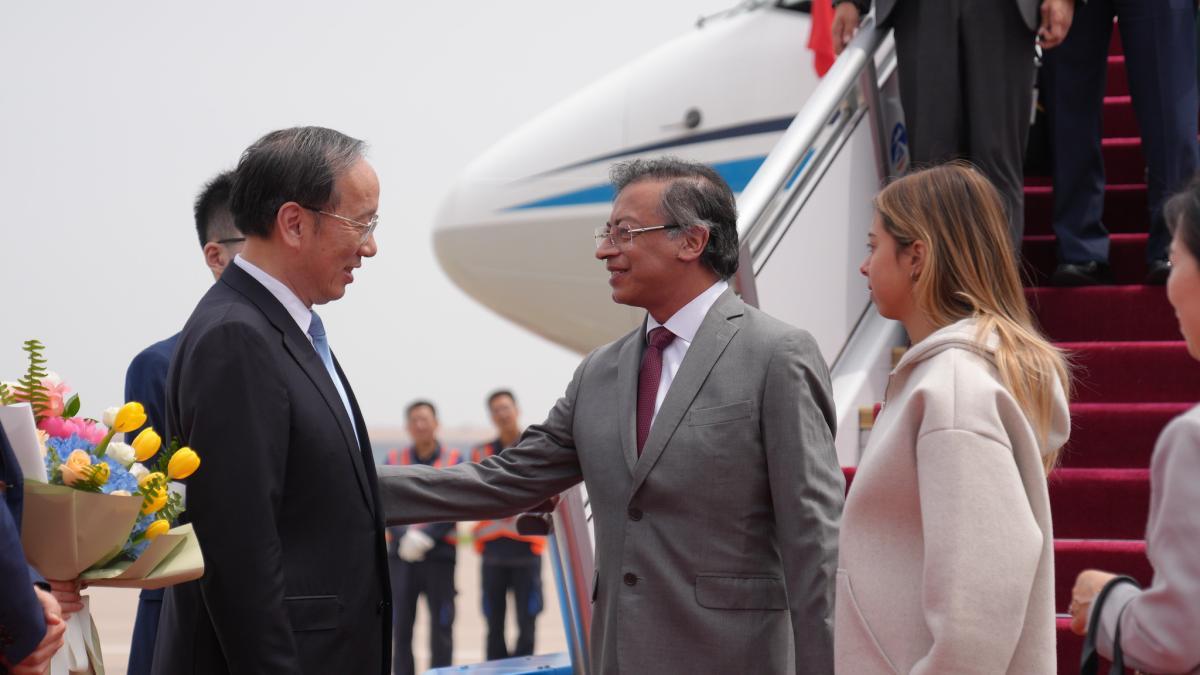 Presidente Gustavo Petro en su visita estatal a China