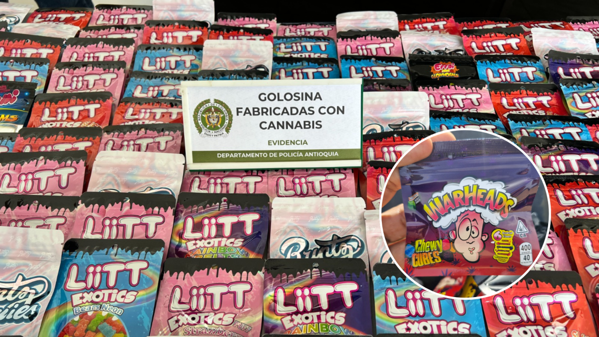Ocuparon 1800 dulces de marihuana, que se venderían en las escuelas de Medellín; La droga proviene de Bogotá

 – En la mira