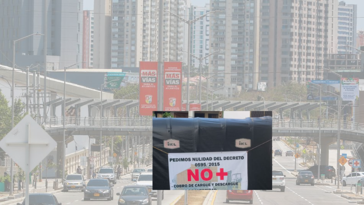 Los conductores de camiones orales protestan contra la acusación y la descarga en Barranquilla:

 – En la mira