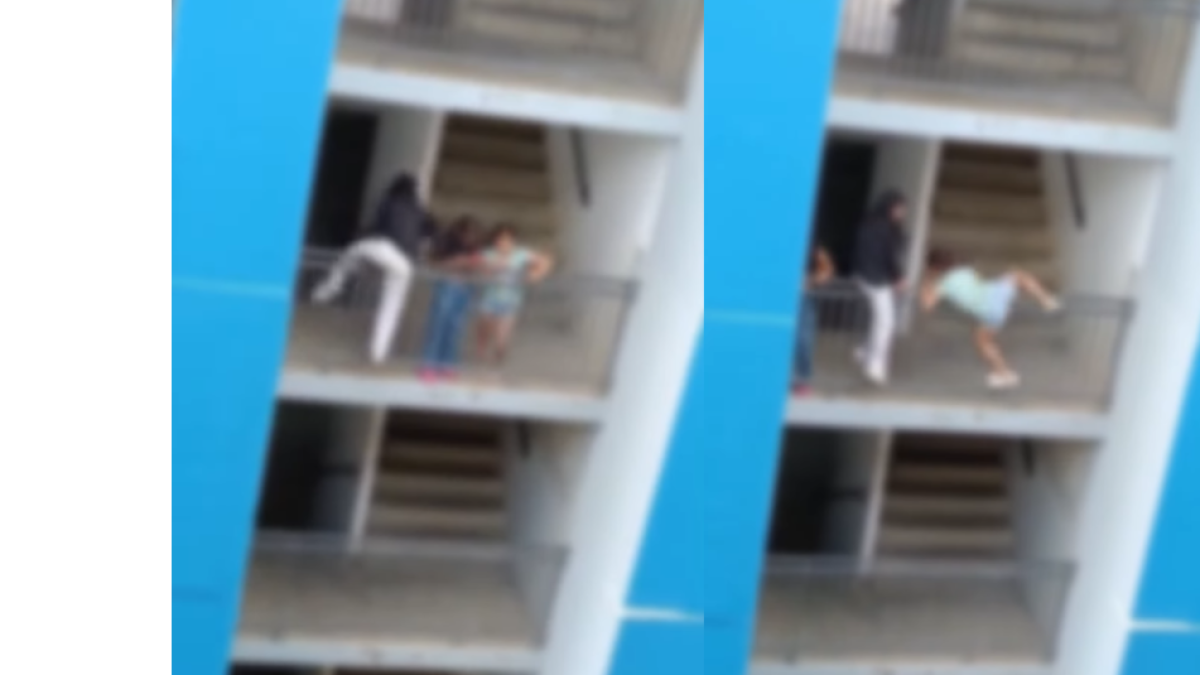 Tres niñas expusieron sus vidas después de la suspensión del balcón del edificio en Medellín

 – En la mira