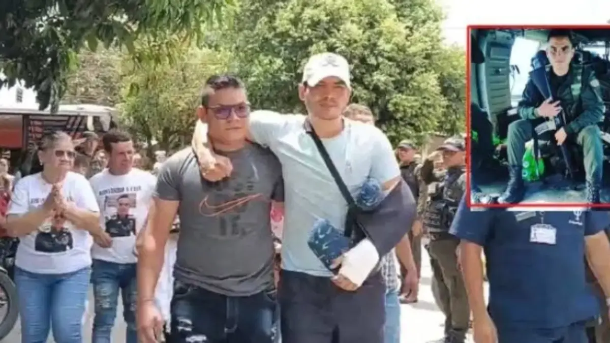 El patrullero sobreviviente habla sobre el “milagro” que lo salvó en un ataque contra un helicóptero policial en Amalfi, Antioquia

 – En la mira