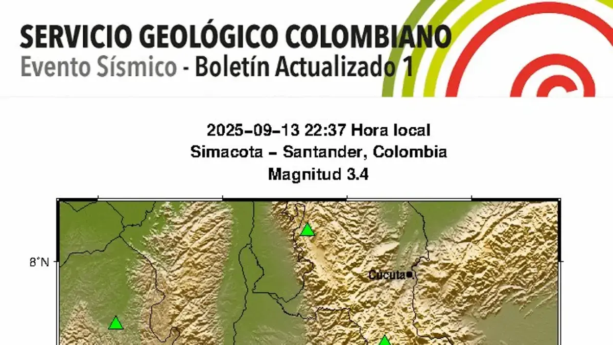 Tedoy Tody en Colombia informa un nuevo ensayo sobre el terremoto en la noche del 13 de septiembre; epicentro, tamaño y profundidad

 – En la mira
