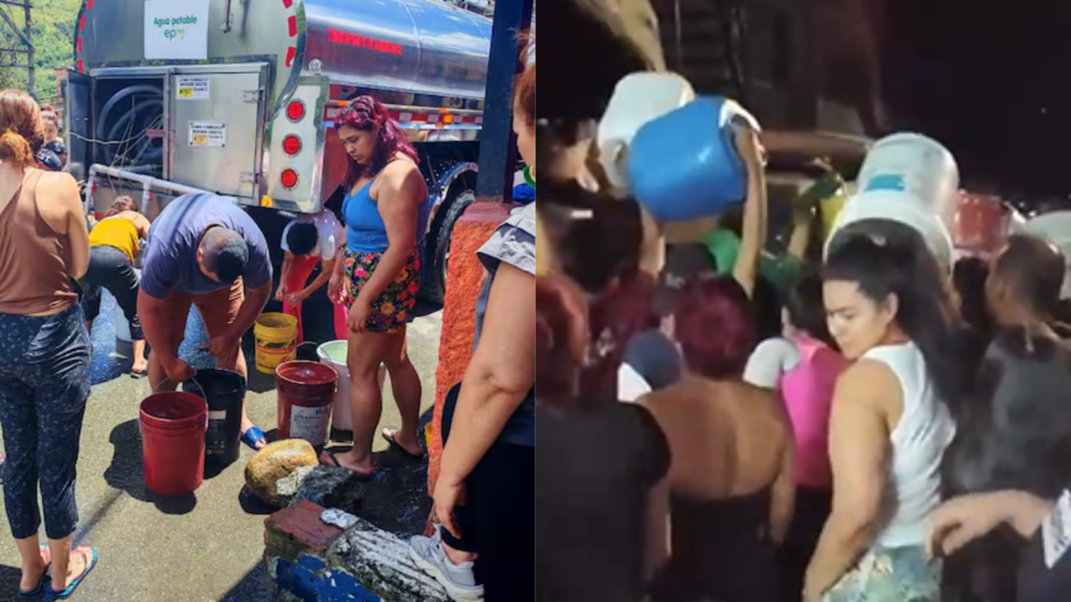 Más de 400,000 personas de 15 distritos de Medellín y Bello terminaron más de 24 horas sin agua; EPM dice que esta tarde el servicio se establecerá nuevamente

 – En la mira