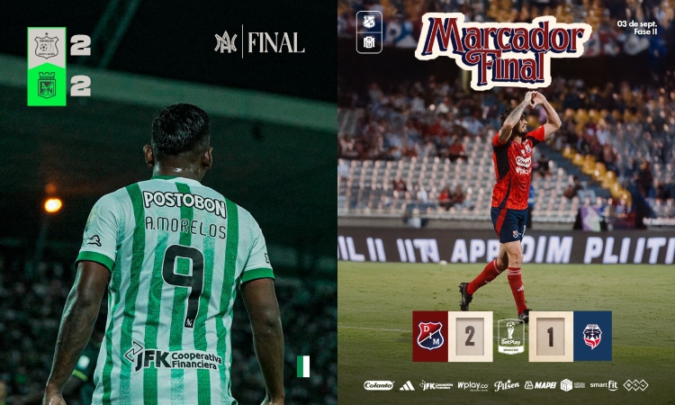 Nacional y Medellín sufrieron, pero pasaron a las salas de la Copa

 – En la mira