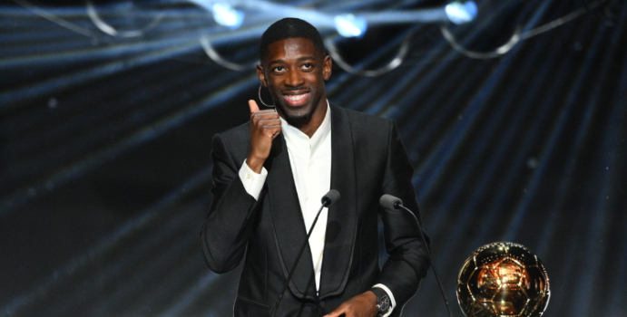 Ousmane Dembélé gana su primera bola dorada

 – En la mira