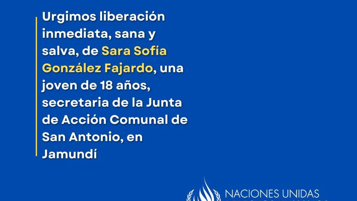 Los derechos humanos de la ONU, Colombia, condenó el secuestro del líder campesino y miembro de JAC en la zona de la aldea de Jamundí en Valle; Cuervos para liberarlo

 – En la mira