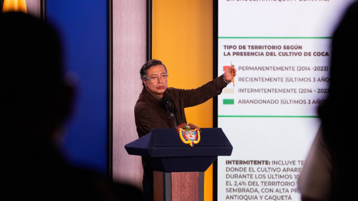 El presidente Gustavo Petro aseguró que la cocaína producida en Colombia es robada

 – En la mira