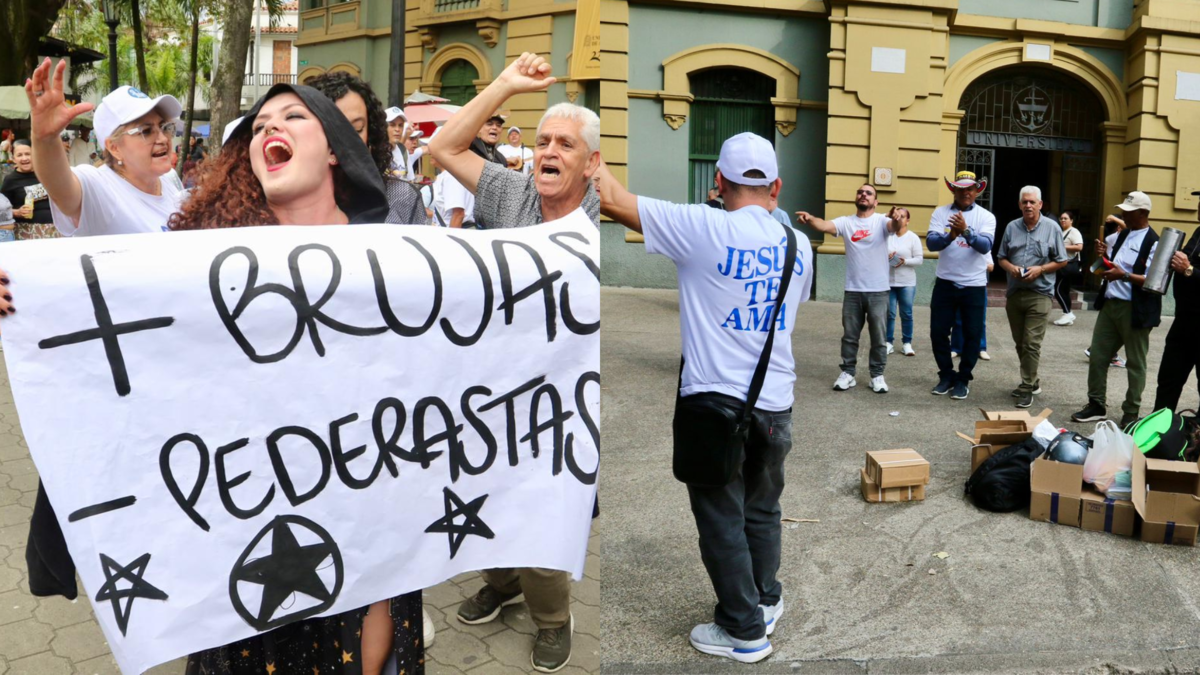 Luego de varios días de polémica, protestas y enfrentamientos verbales, se llevó a cabo en Medellín la primera jornada de la Feria Mágica de Comfama

 – En la mira