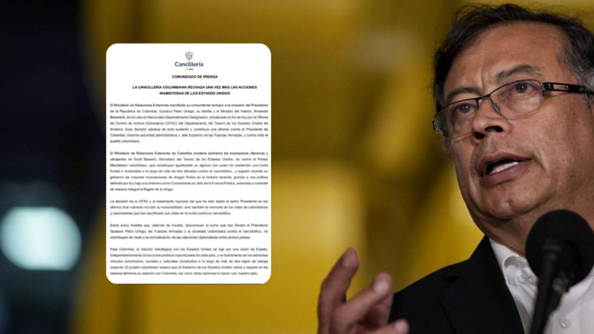 Cancillería de Colombia niega que el presidente Petro haya sido incluido en la “lista Clinton” con Verónica Alcocer, Nicolás Petro y Armando Benedetti
 – En la mira