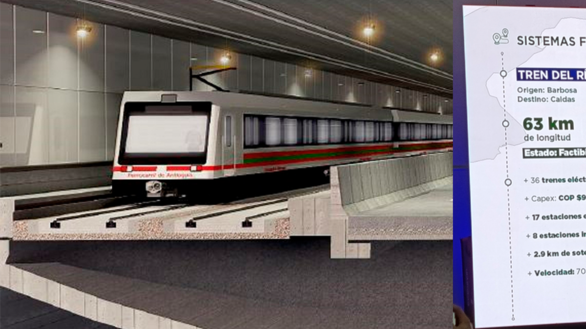 Gobierno de Antioquia revela planes para mantener vivo proyecto Tren del Río
 – En la mira