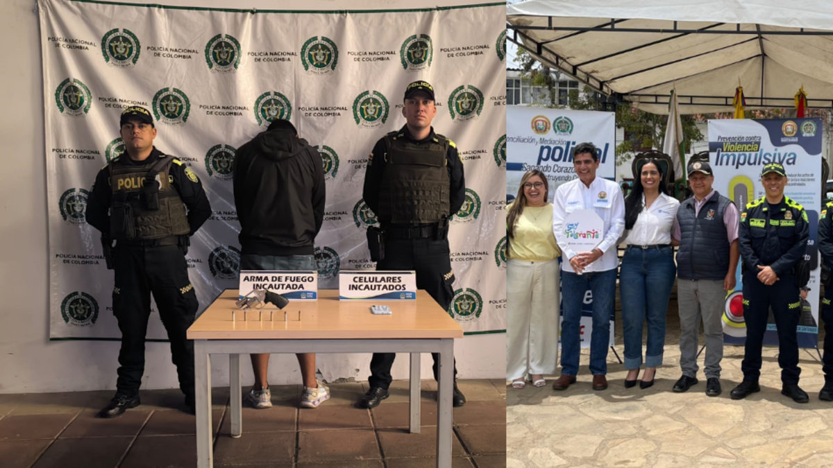Tres fueron detenidos por microtráfico y tenencia de armas; La policía organiza jornadas de reconciliación en Santander

 – En la mira