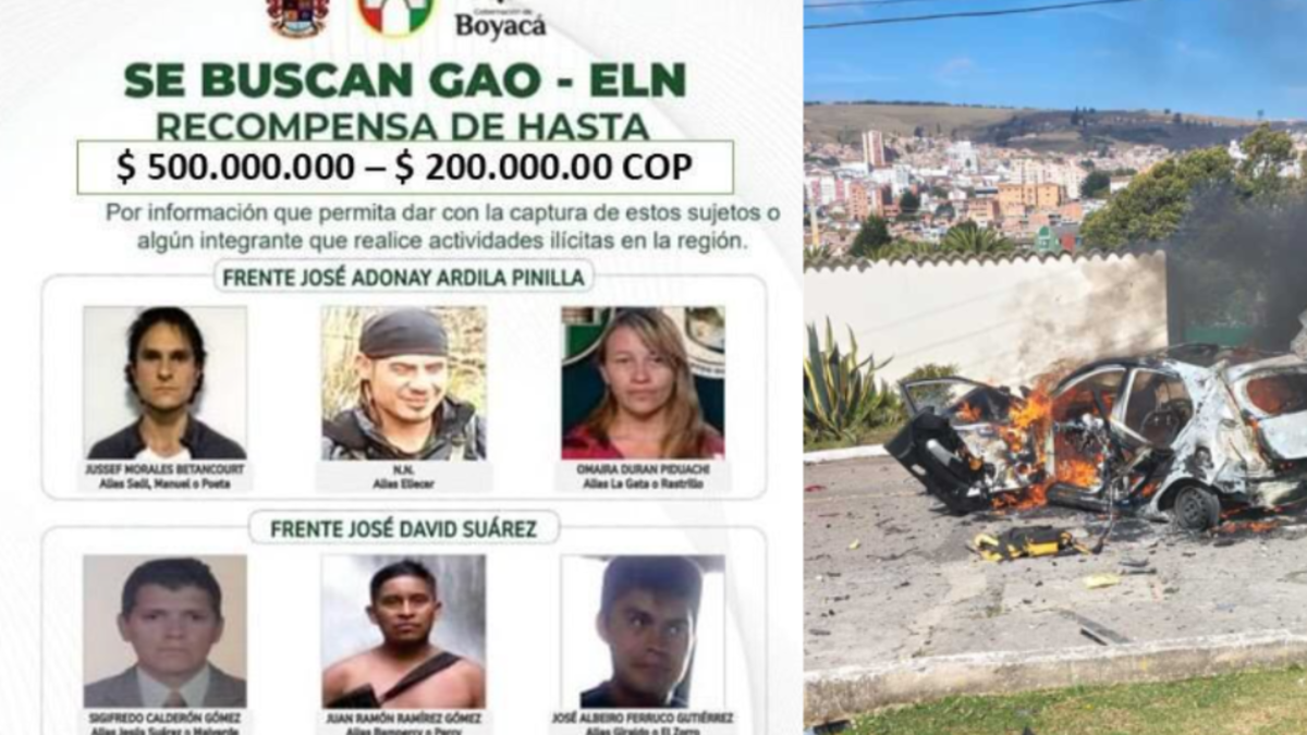 Estos son los rostros de los delincuentes más buscados del ELN que podrían estar detrás del ataque a Tunja: ofrecen recompensa

 – En la mira