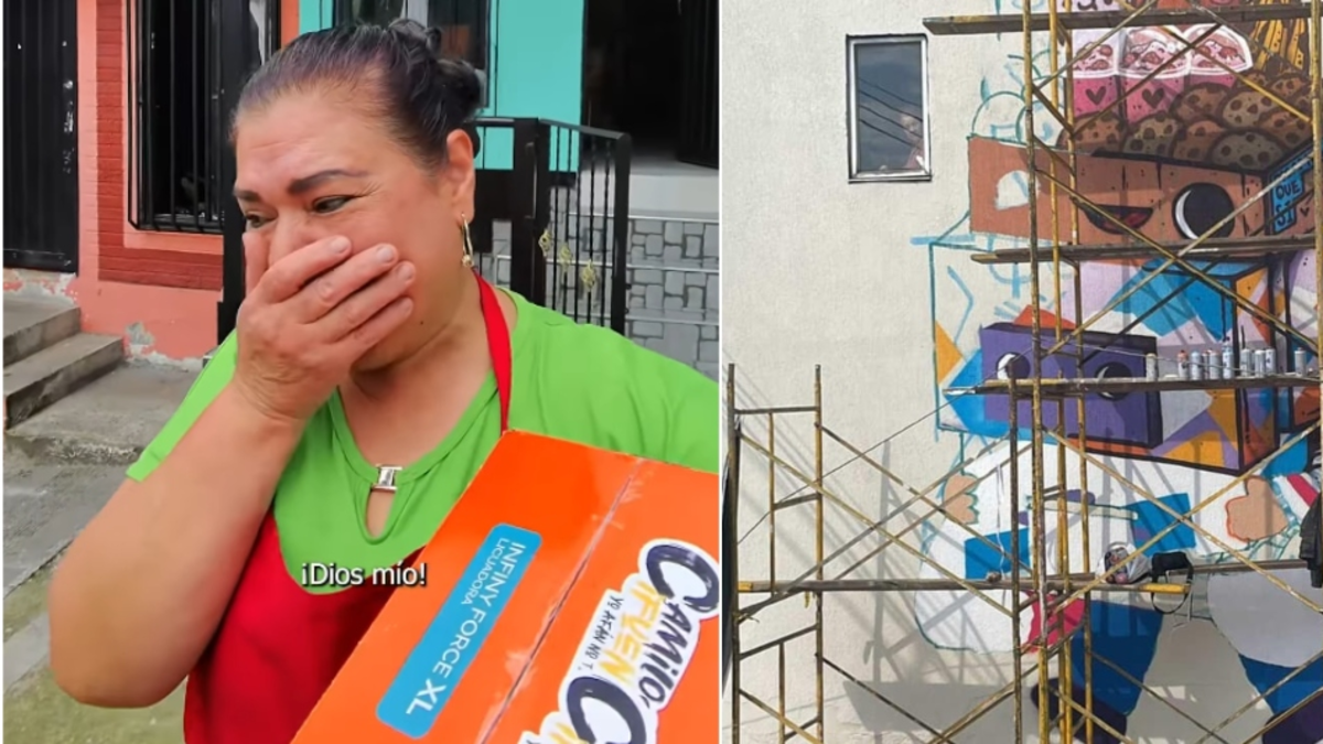 Mural con el que el artista Suku rinde homenaje al influyente Camilo Cifuentes tras su fuerte polémica, en Manizales

 – En la mira