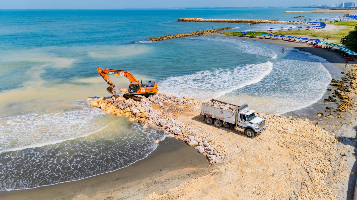 Así avanzan las obras del Gran Malecón del Mar en Cartagena y la Protección Costera

 – En la mira
