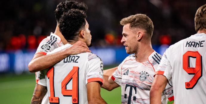 Luis Díaz anotó un doblete y fue expulsado en el Bayern

 – En la mira