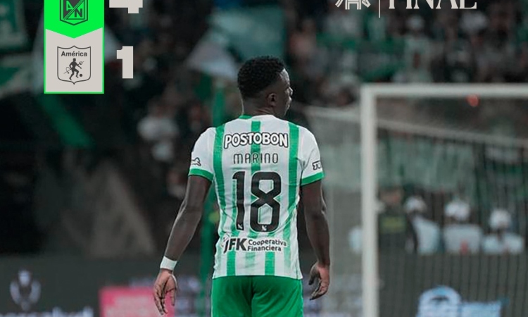 Nacional venció al América en la semifinal de ida de la Copa BetPlay

 – En la mira