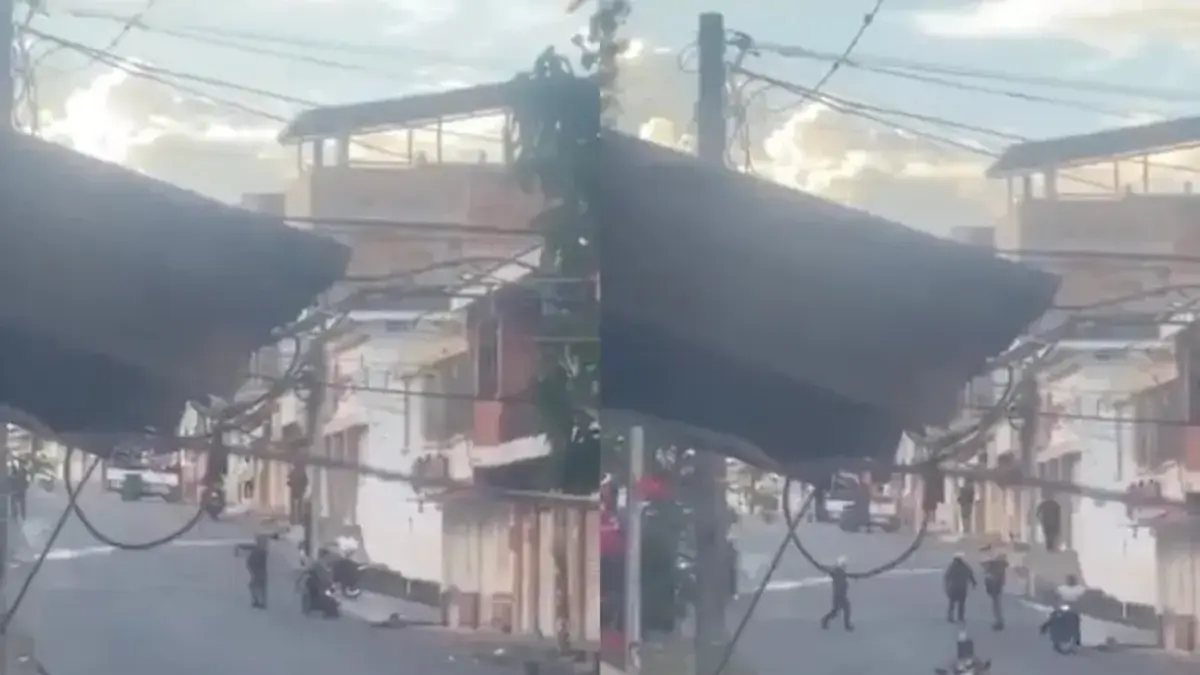 tres civiles y un uniformado resultaron heridos

 – En la mira