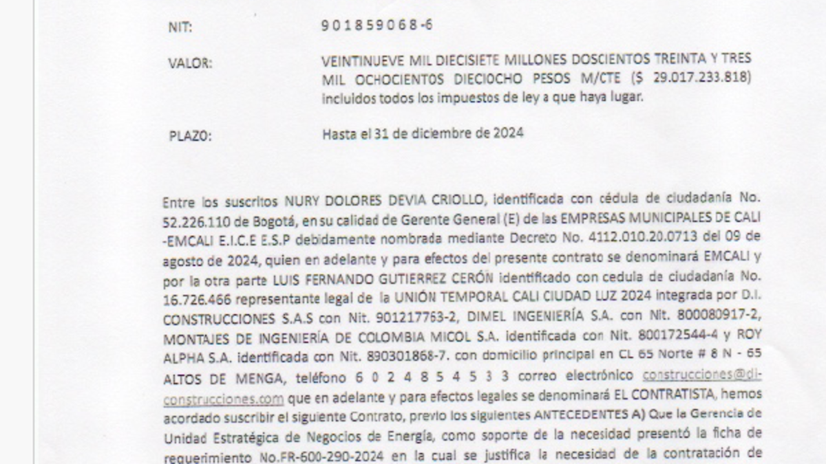 Los contratos del alumbrado público de Cali desde 2024, objeto de investigación de Procuraduría; Emcali explicó sobre aliado que sería de 15 a 20 años – En la mira