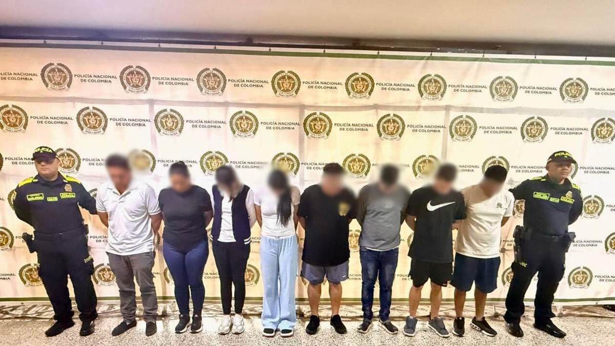 ocho personas fueron capturadas; la mayoría en medellin

 – En la mira