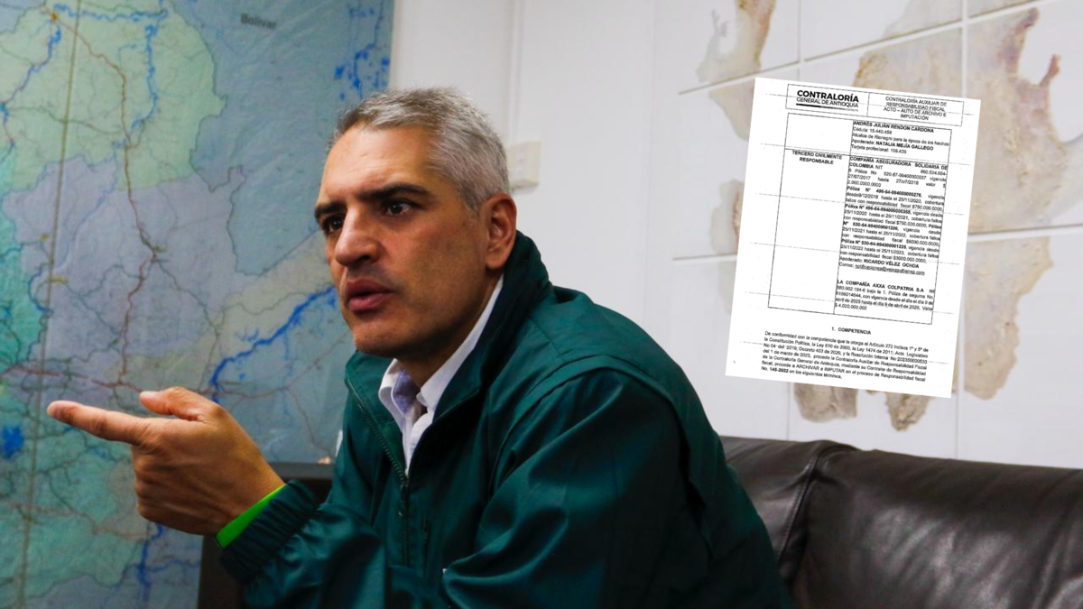 La Contraloría de Antioquia acusó al gobernador Andrés Julián Rendón de presuntos daños a la propiedad en relación con un proyecto de ciclovía

 – En la mira