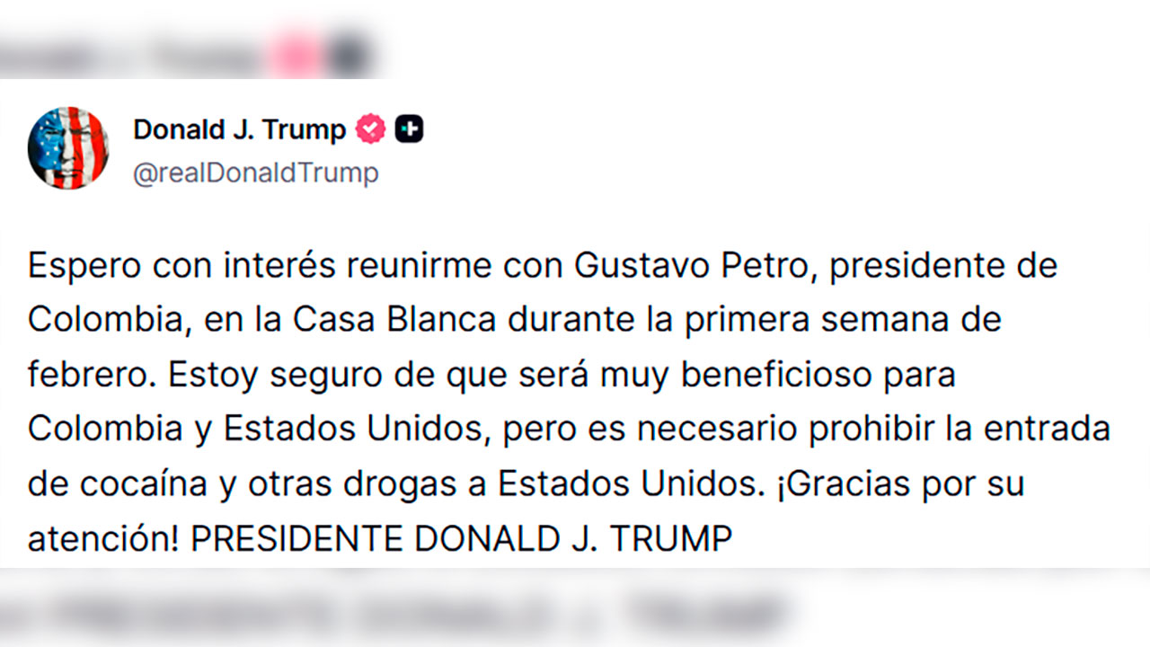 Trump confirmó que se reunirá con Petro en la primera semana de febrero

 – En la mira