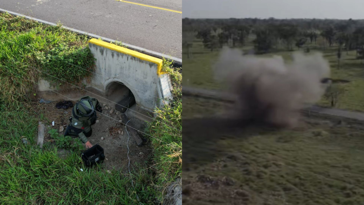 El Ejército Nacional de Colombia localizó y destruyó un artefacto explosivo instalado por el ELN en Arauca: estaba ubicado debajo de la vía

 – En la mira