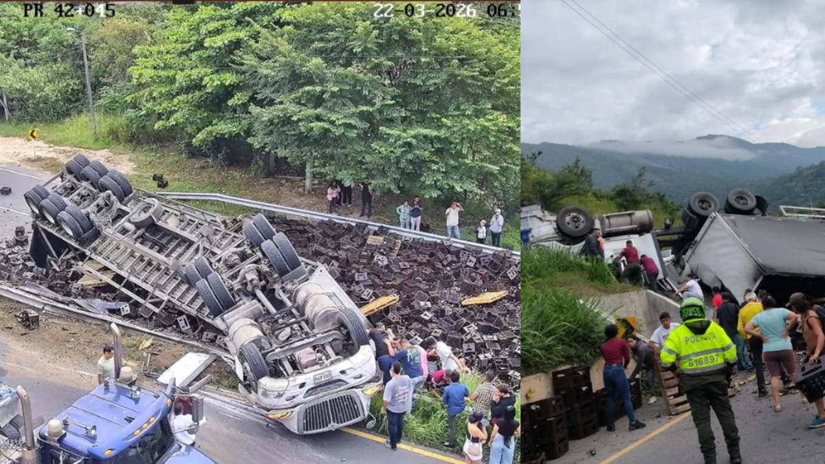Un tractor volcó en la vía Girardot-Bogotá, a la salida del túnel Sumapaz: fuertes embotellamientos

 – En la mira