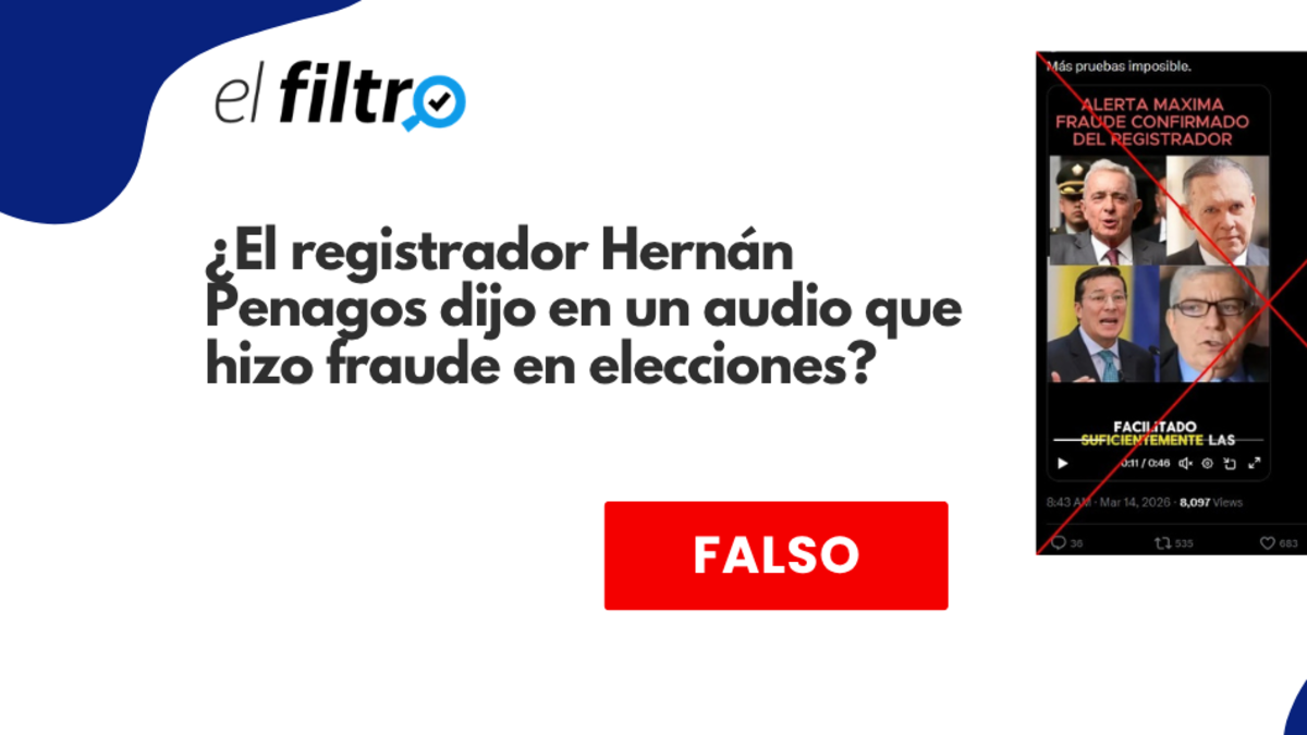 Audio del registrador nacional Hernán Penagos que confesará fraude en las elecciones legislativas 2026 está realizado con inteligencia artificial

 – En la mira