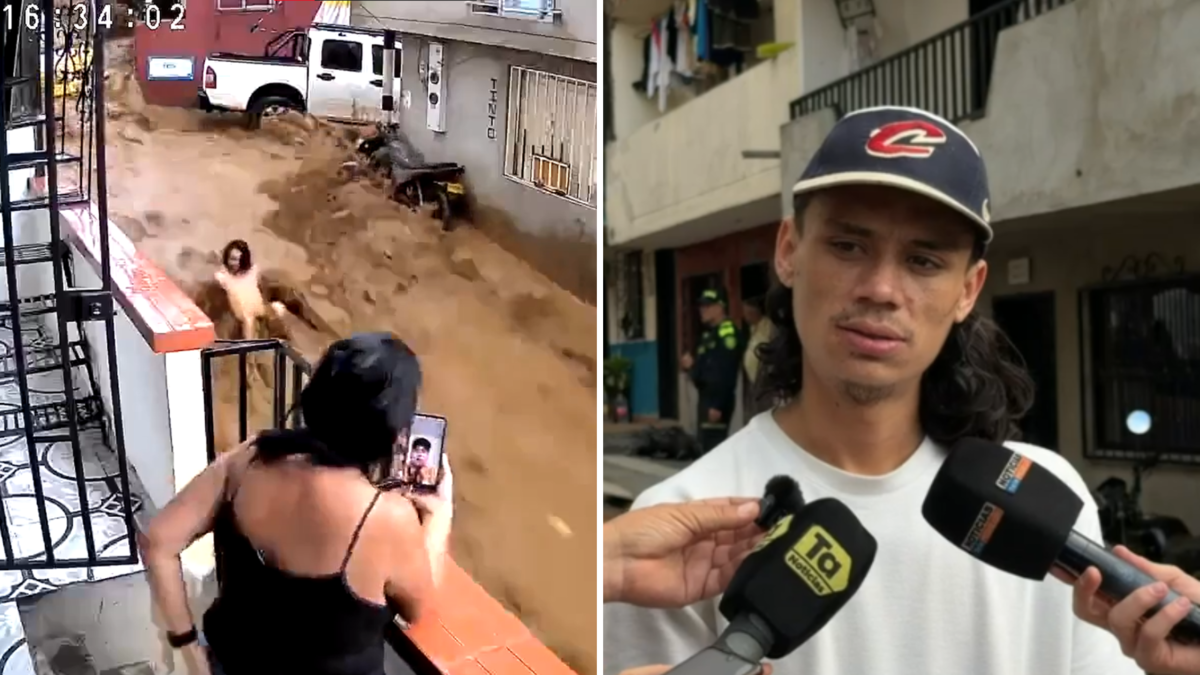 La increíble historia de un joven que fue arrastrado por un arroyo inundado en Manrique, Medellín, mientras intentaba salvar su motocicleta

 – En la mira