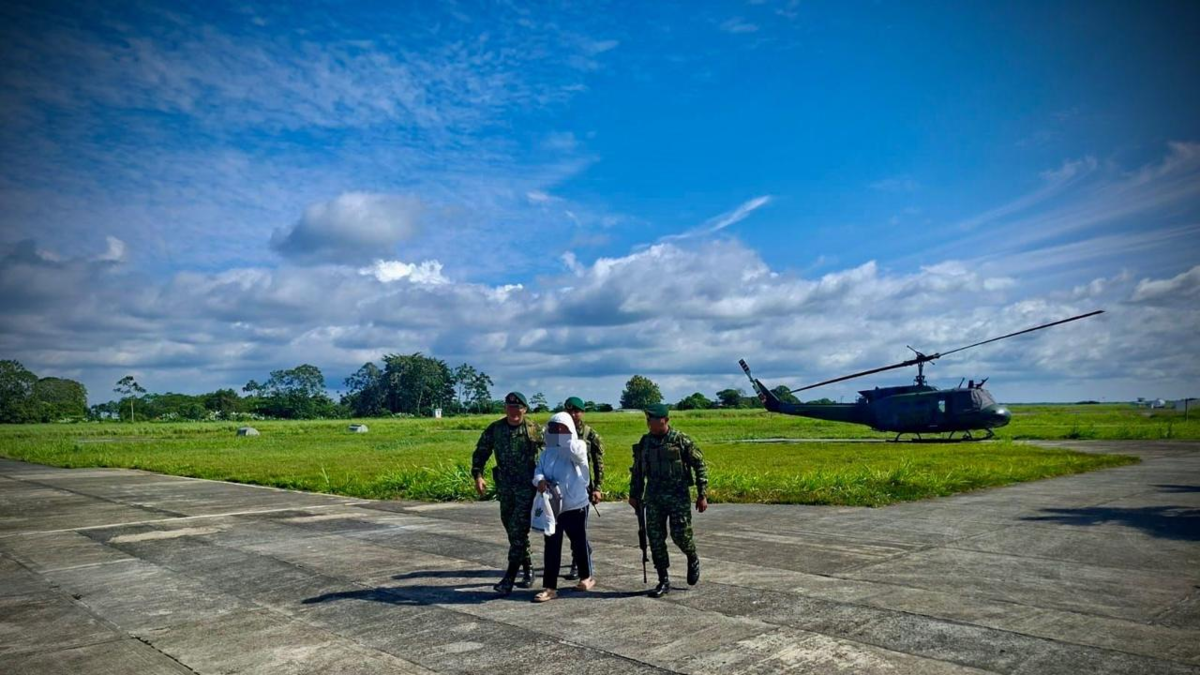 caminó durante 72 horas hasta que fue rescatada por el ejército

 – En la mira