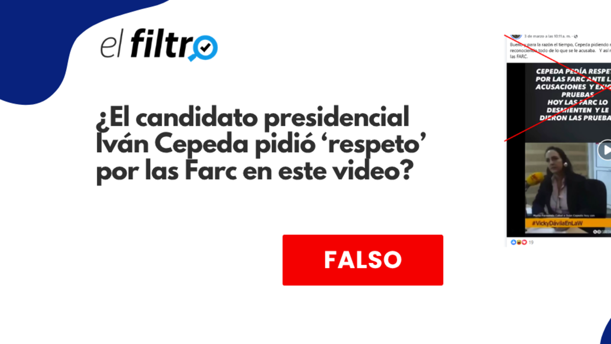 Candidato presidencial Iván Cepeda pide ‘respeto’ para dos grupos campesinos en video viral, no para las FARC

 – En la mira