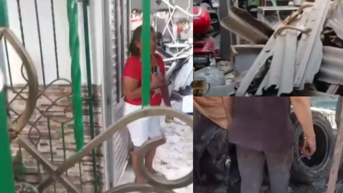 Pánico en Soledad: una bombona de gas fue arrojada desde un taller mecánico, destrozando el techo de la casa donde cayó

 – En la mira