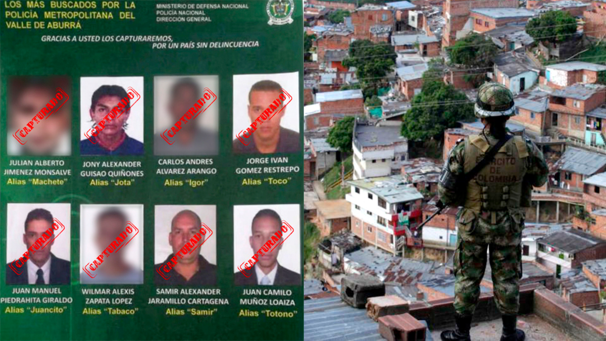 Captura de los 8 más buscados en el municipio de 13 Medellín: historia y cronología

 – En la mira